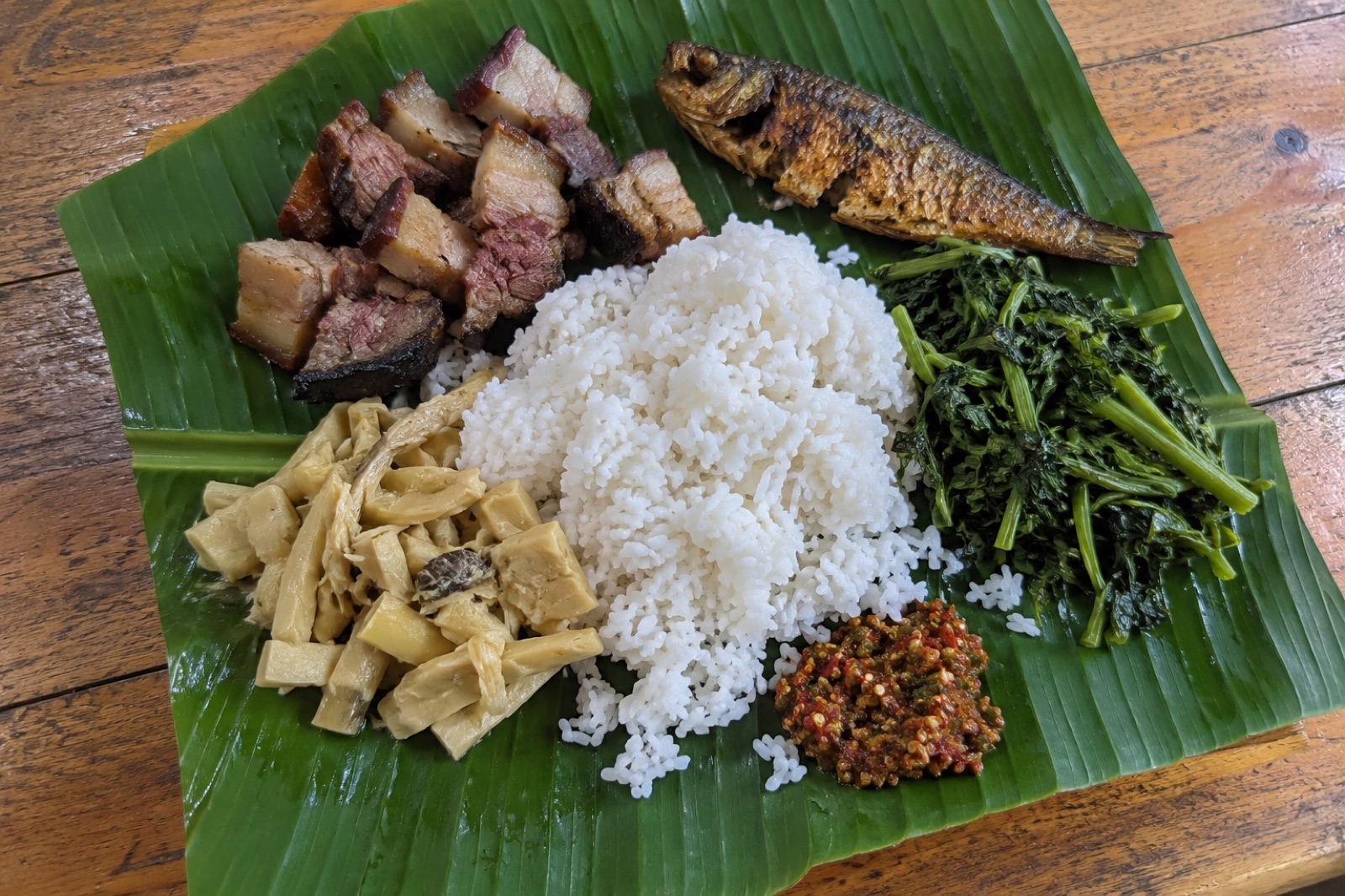 Adi Thali — non-vegetarian Pasighat dish