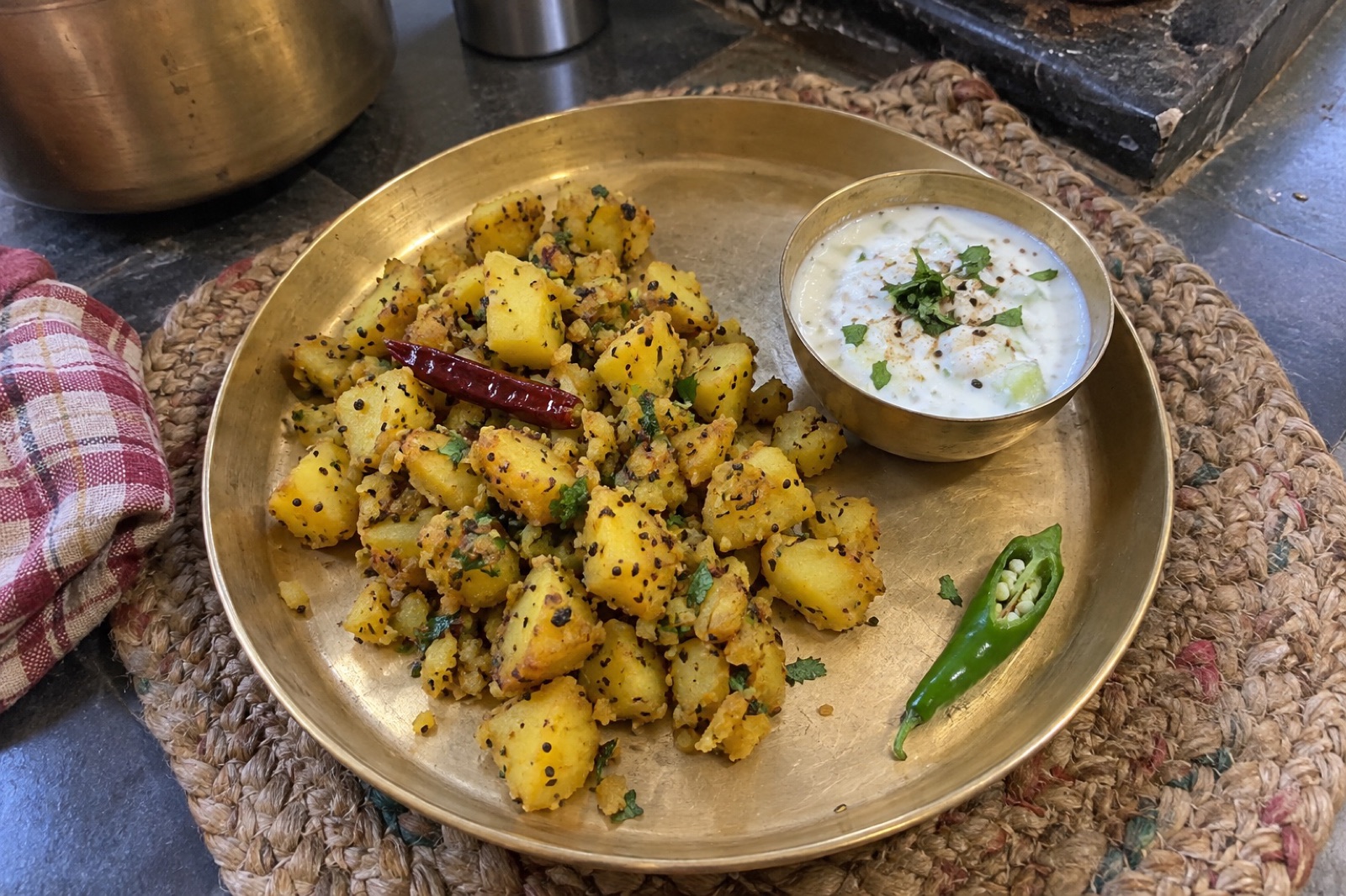 Aloo ke Gutke — vegetarian Rishikesh dish
