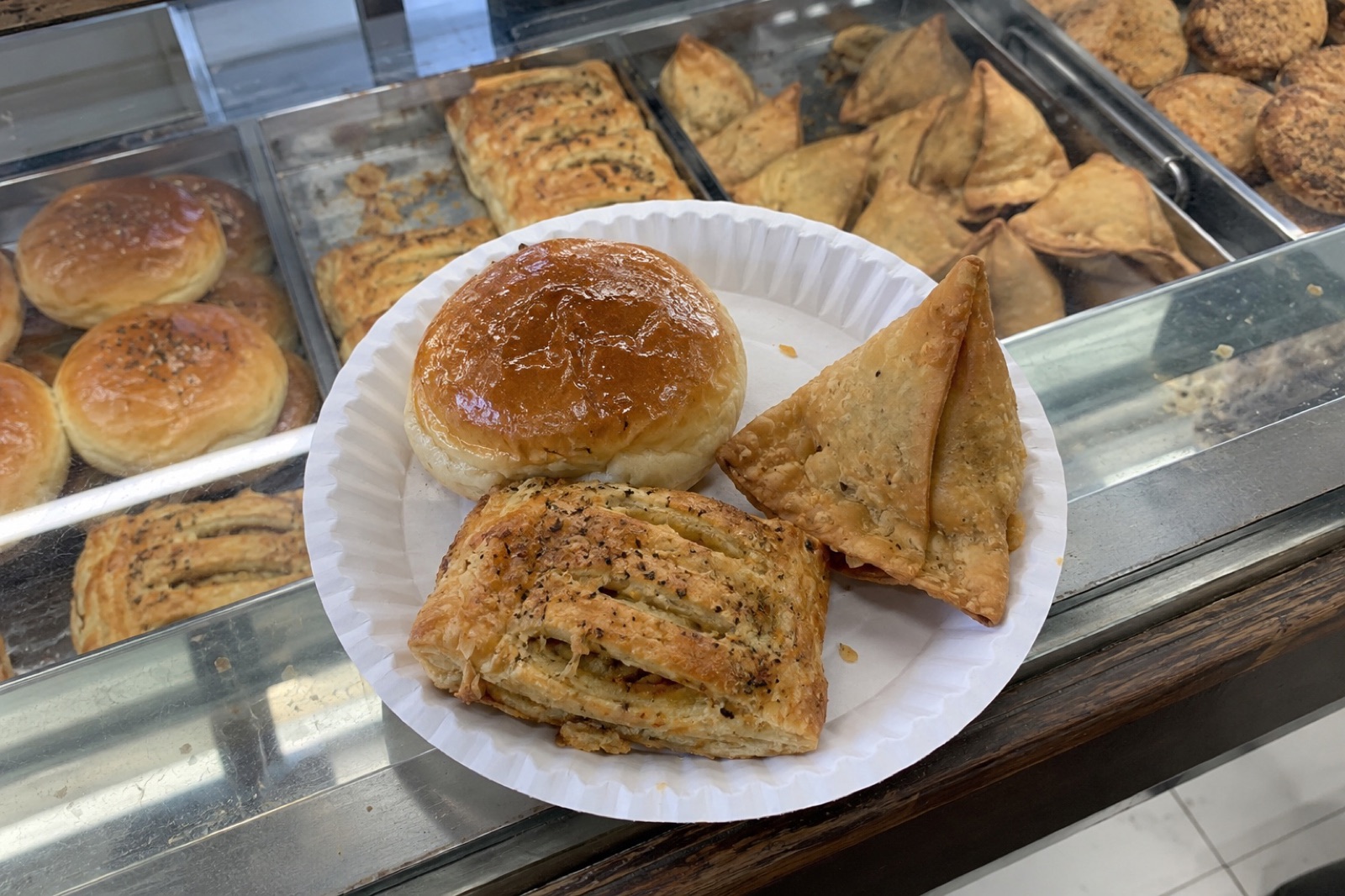 Bakery Bun & Samosa — vegetarian Kasauli dish