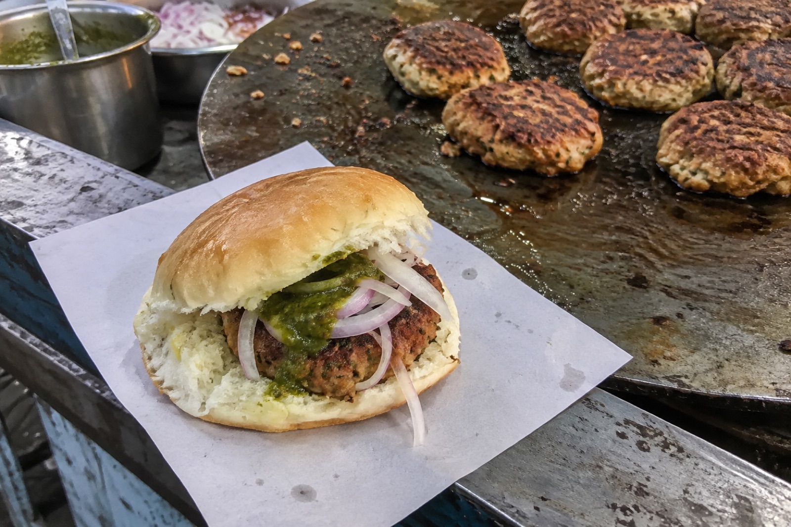 Bhopali Bun Kebab — non-vegetarian Bhopal dish
