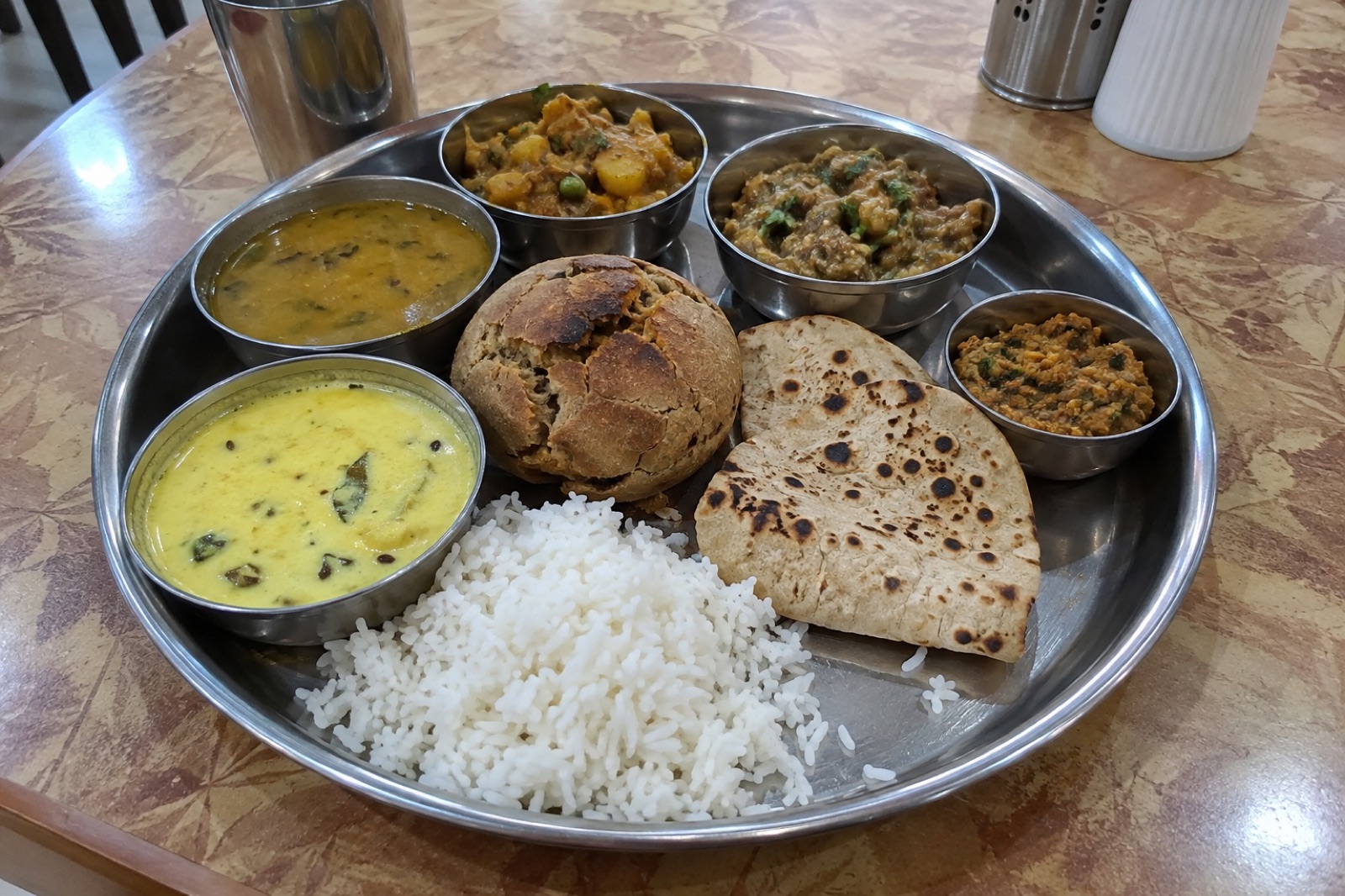 Bundeli Thali — vegetarian Orchha dish