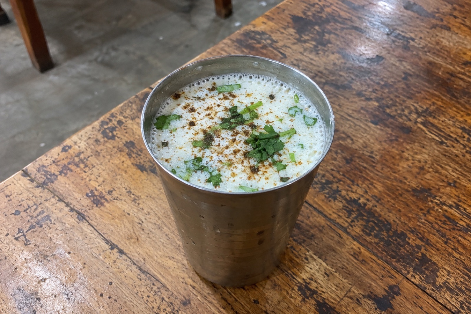 Chaas (Buttermilk) — vegetarian Sasan Gir dish