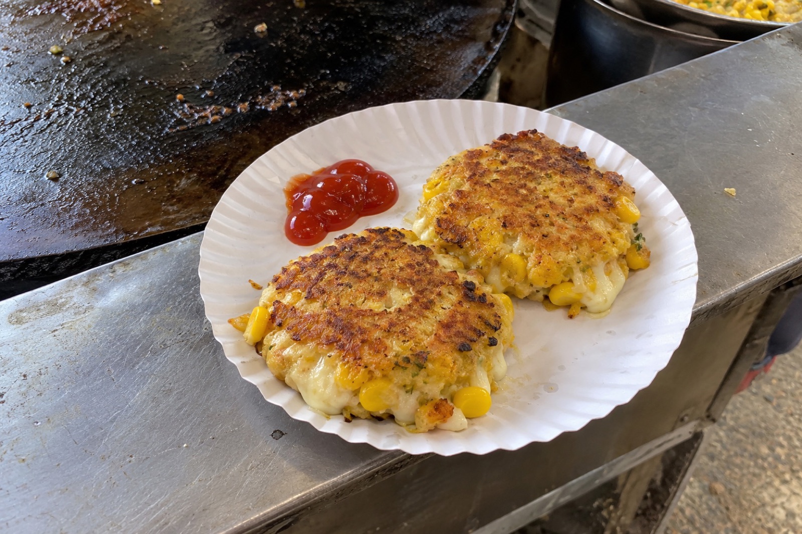 Cheese Corn Patty — vegetarian Mahabaleshwar dish