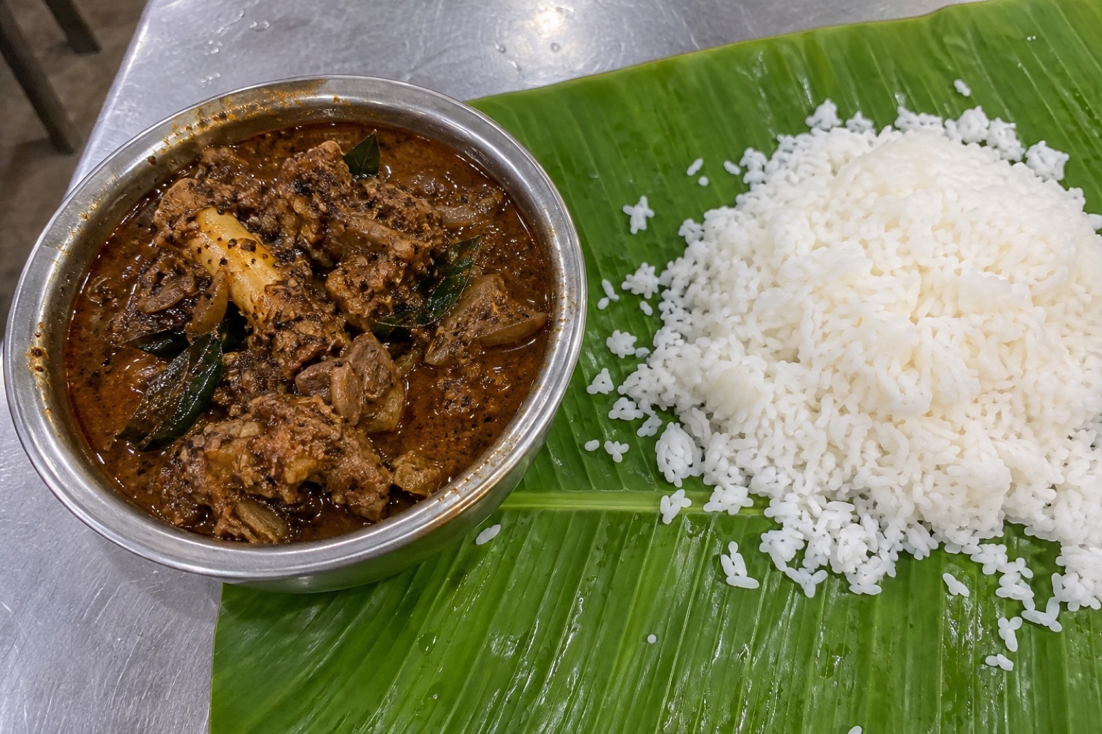 Chettinad Mutton Kuzhambu — non-vegetarian Karaikudi dish