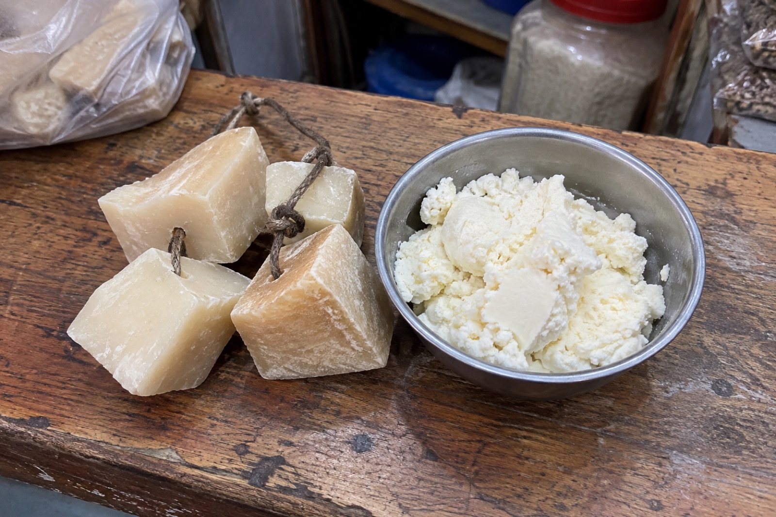 Churpi & Fermented Cheese — vegetarian Bomdila dish