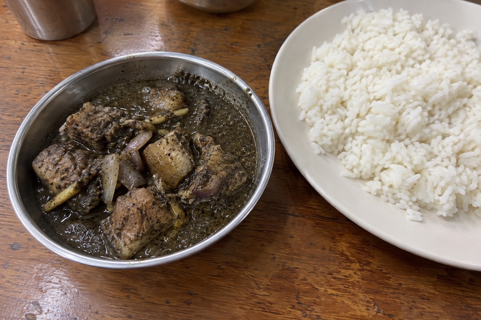 Doh-neiiong — non-vegetarian Shillong dish