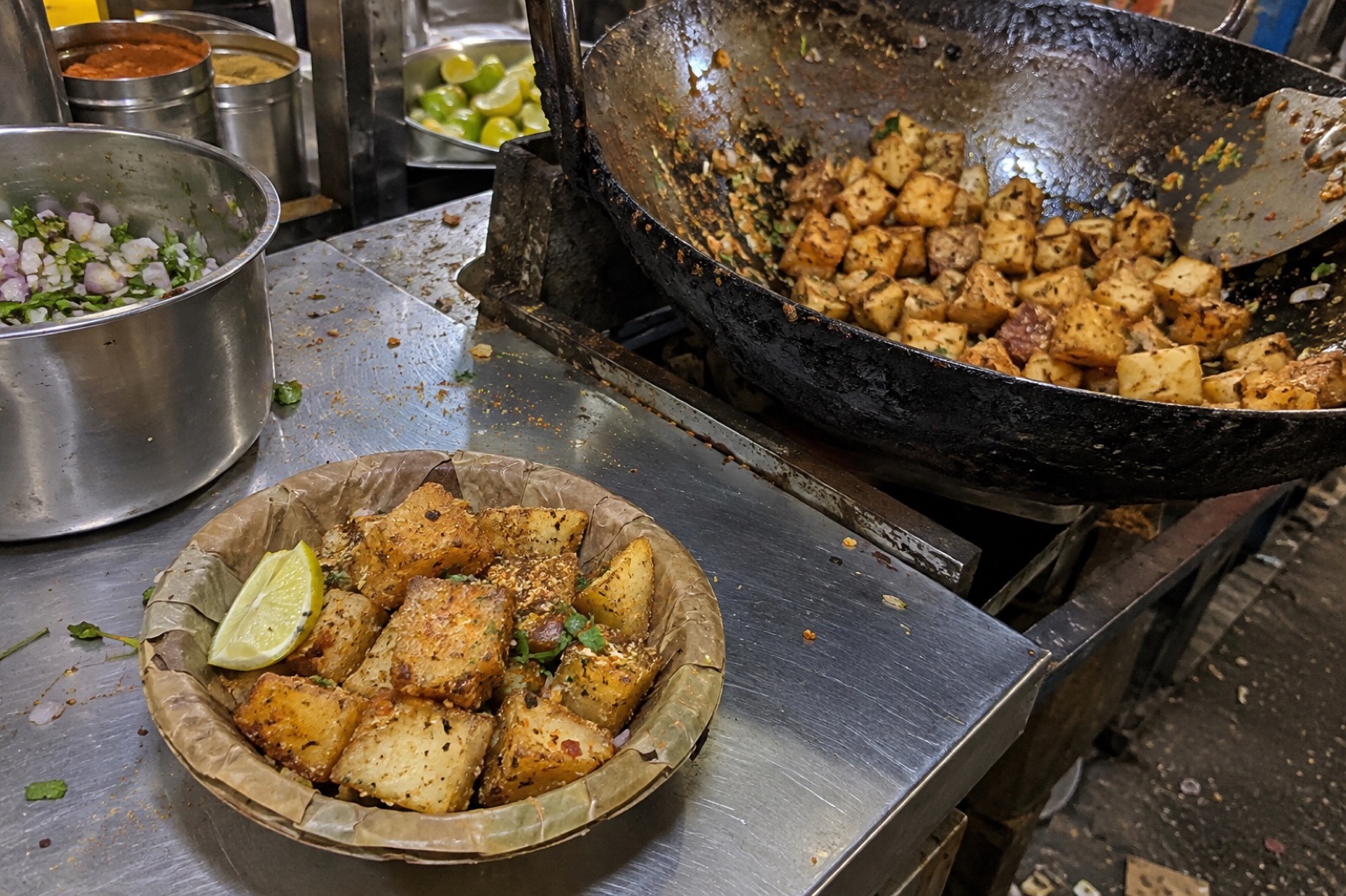 Garadu Chaat — vegetarian Indore dish