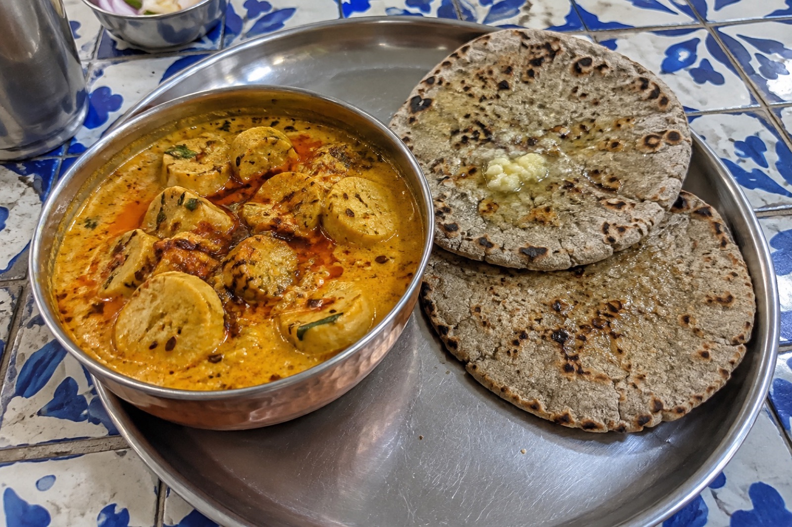 Gatte ki Sabzi — vegetarian Pushkar dish