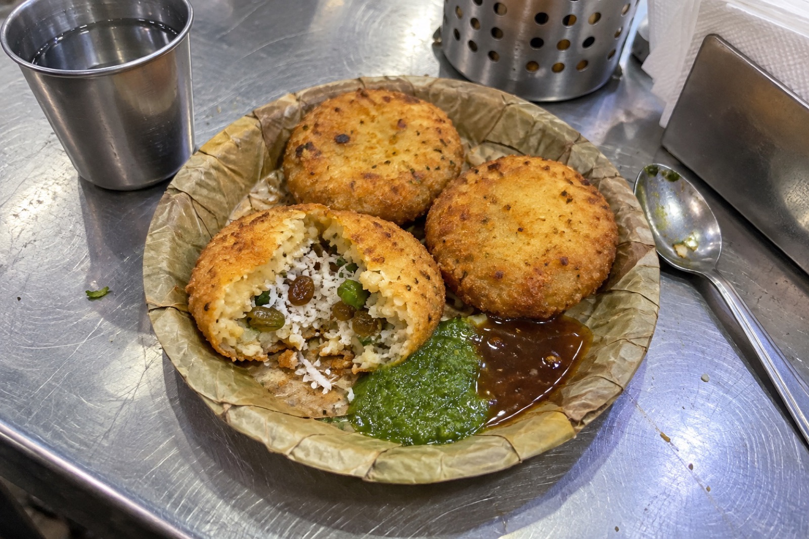 Khopra Patties — vegetarian Indore dish