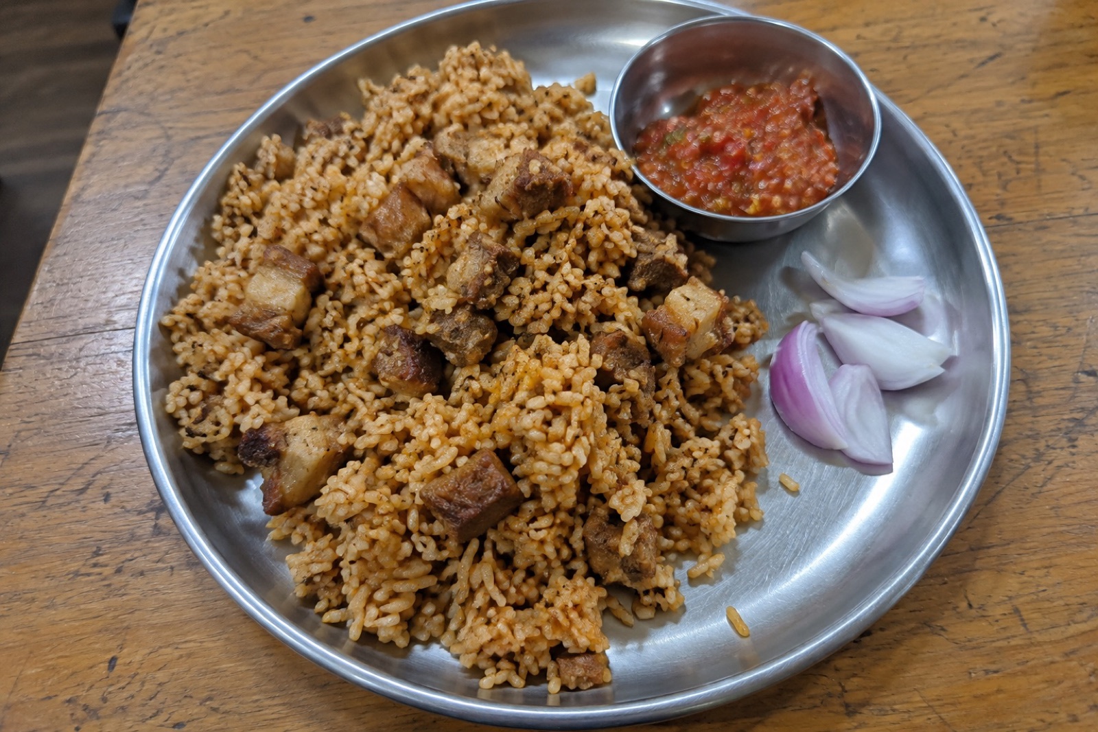 Jadoh — non-vegetarian Dawki dish