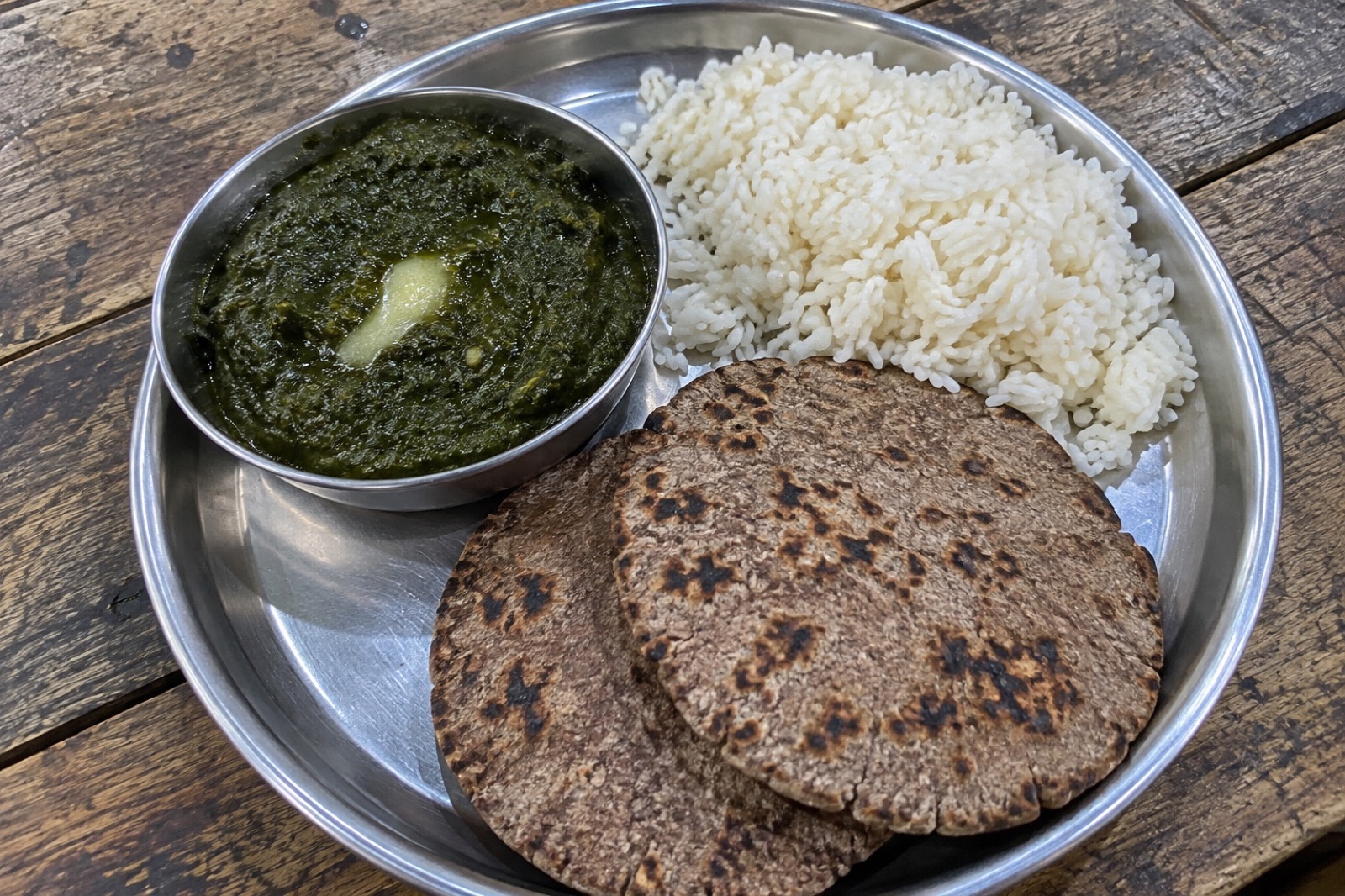 Kafuli — vegetarian Chopta dish