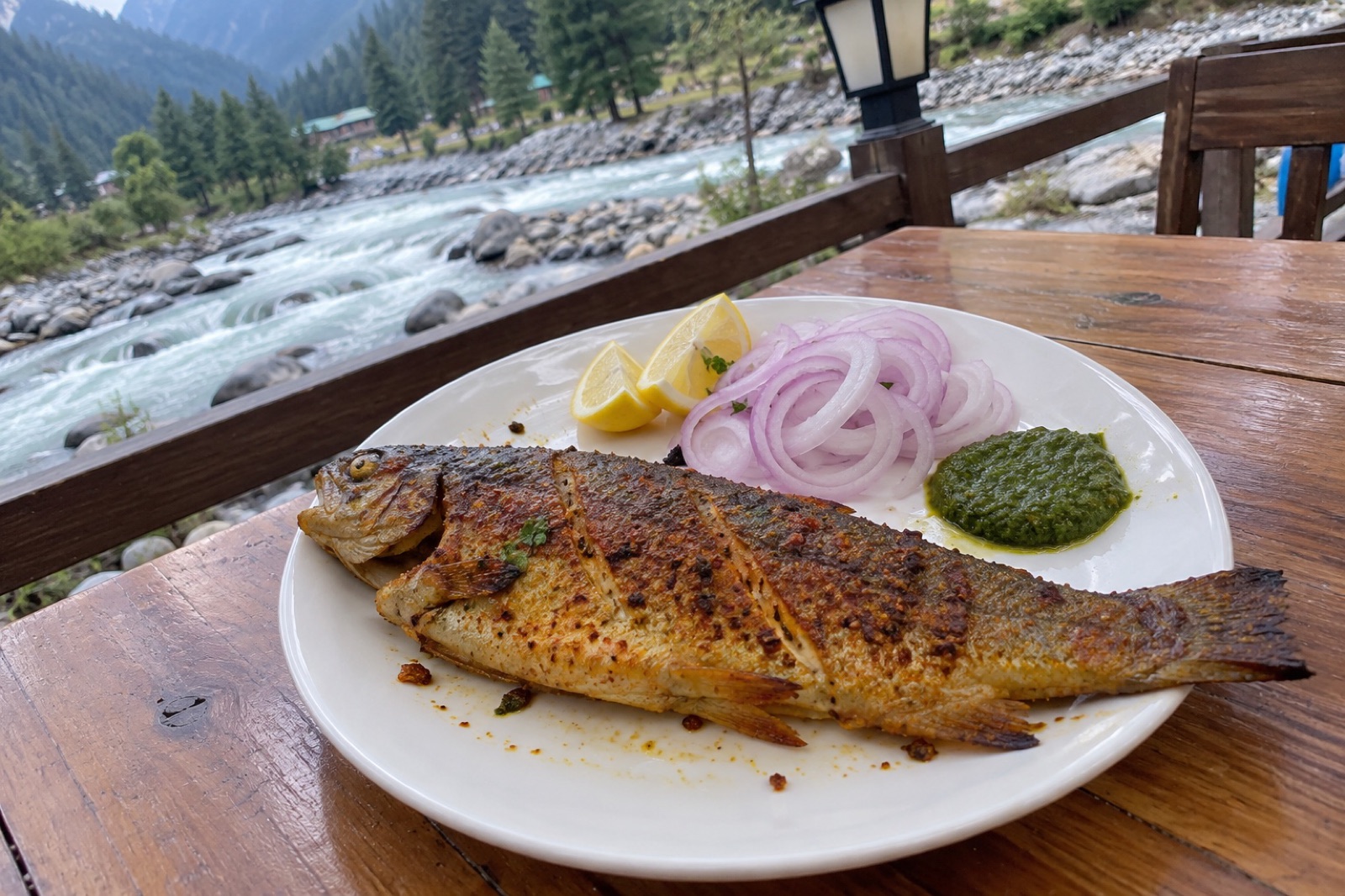 Kashmiri Trout Fry — non-vegetarian Pahalgam dish