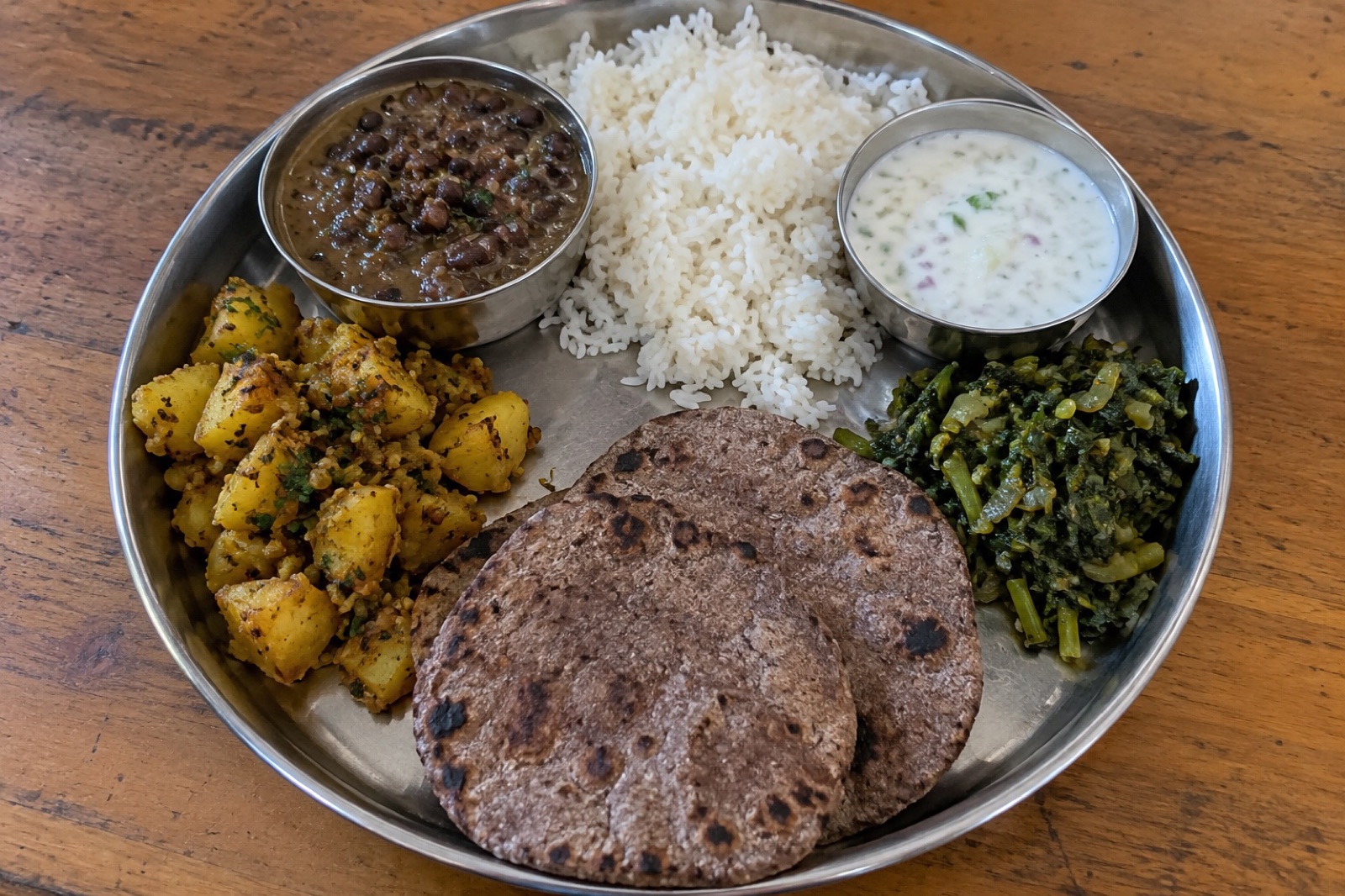 Kumaoni Thali — vegetarian Jim Corbett dish