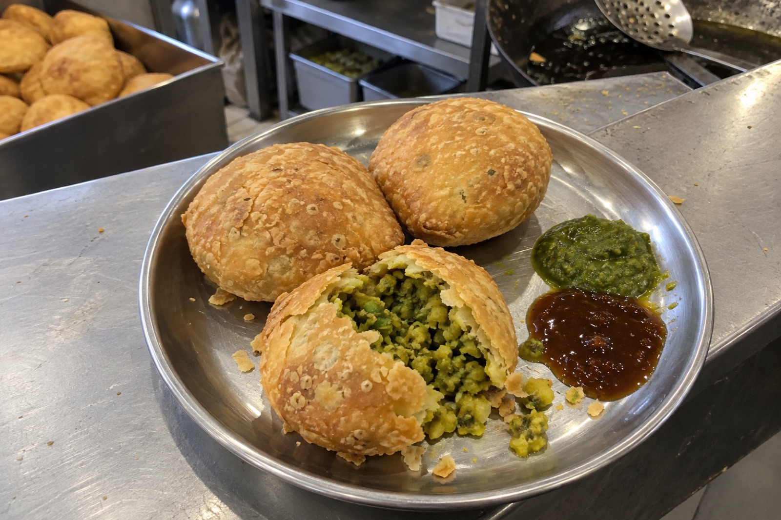 Lilva Kachori — vegetarian Vadodara dish