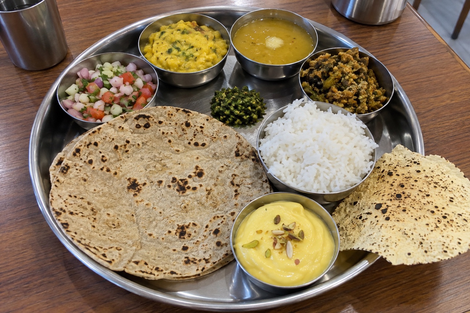 Maharashtrian Thali — vegetarian Ellora dish