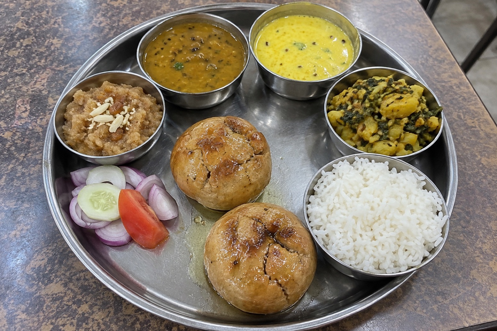 Malwa Thali — vegetarian Mandu dish