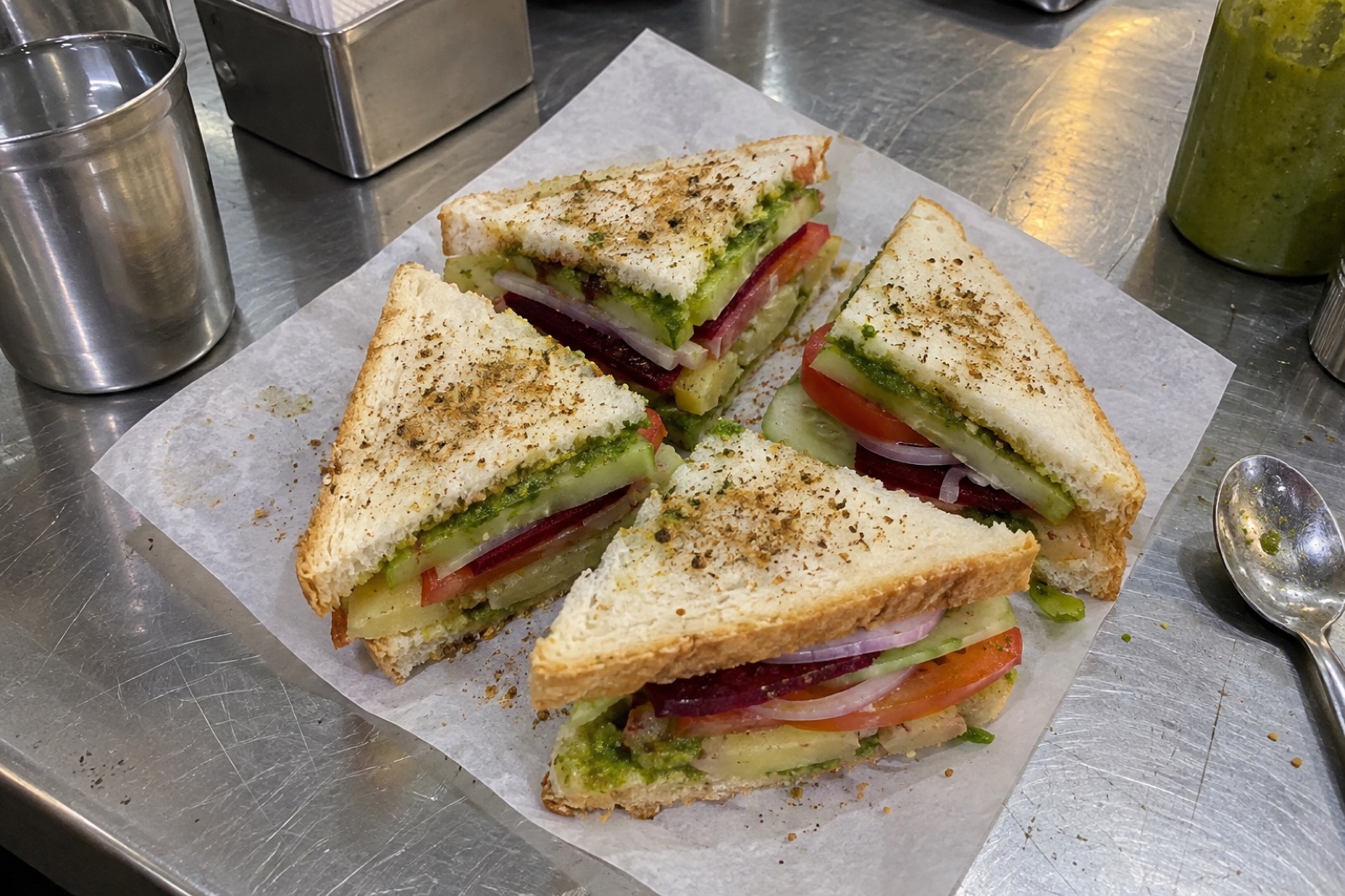 Bombay Sandwich — vegetarian Mumbai dish