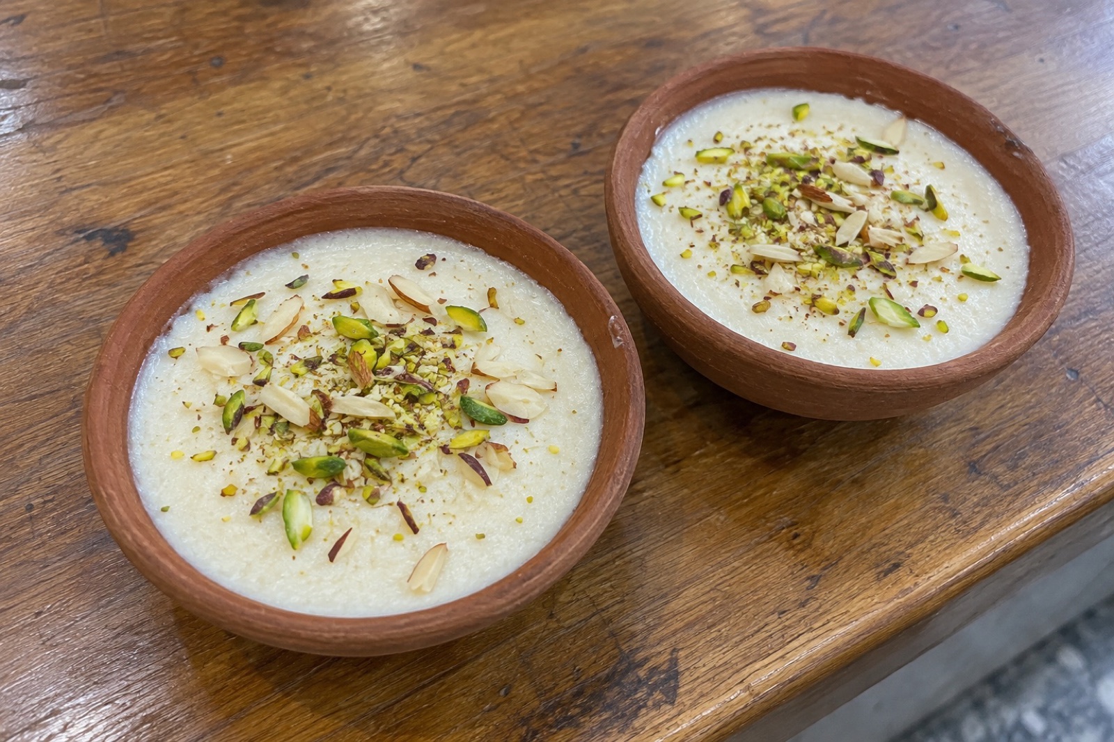 Phirni — vegetarian Srinagar dish