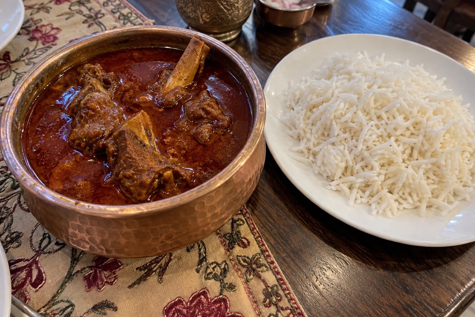 Rogan Josh — non-vegetarian Gulmarg dish