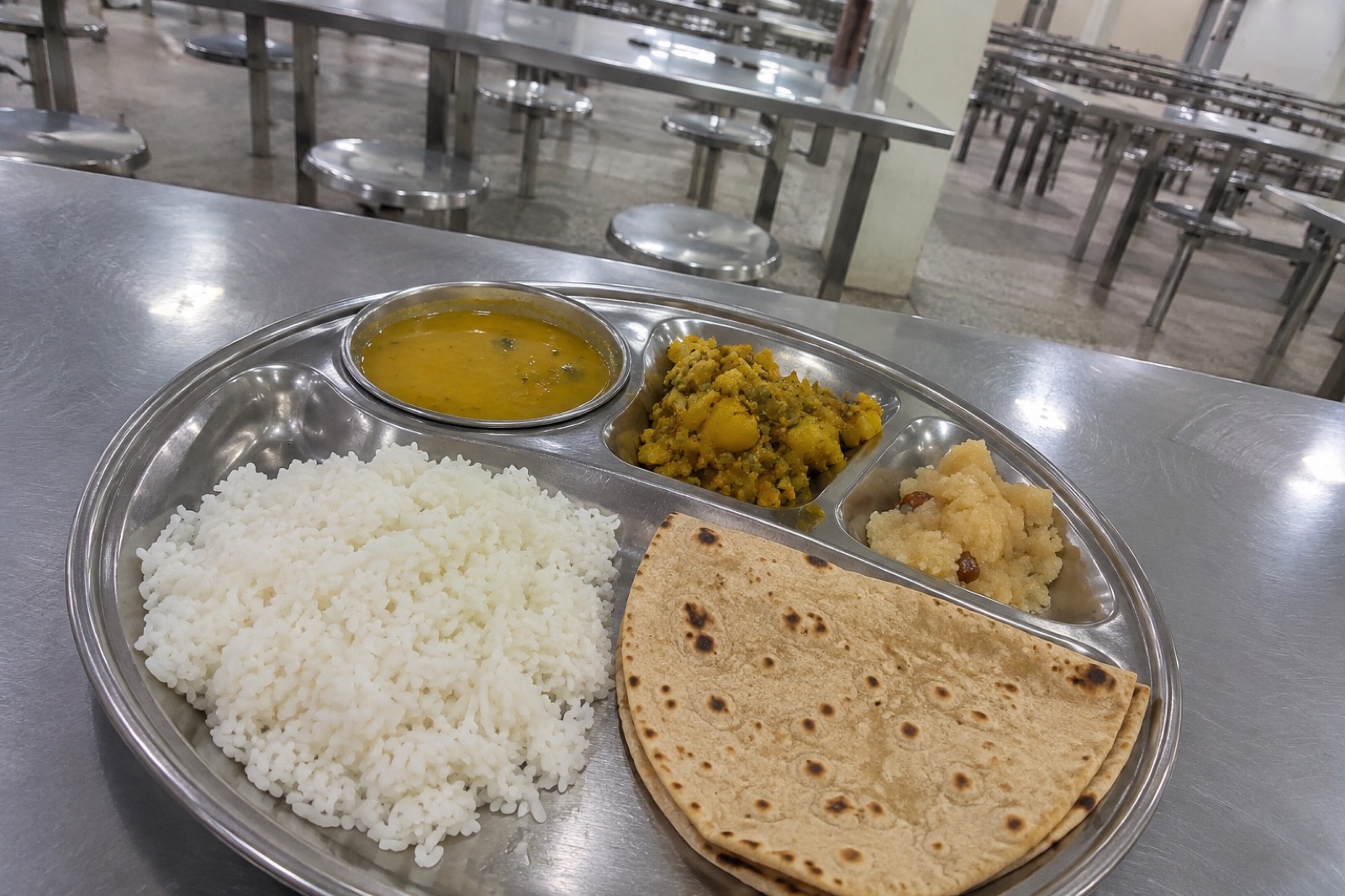 Sai Prasadalaya Thali — vegetarian Shirdi dish