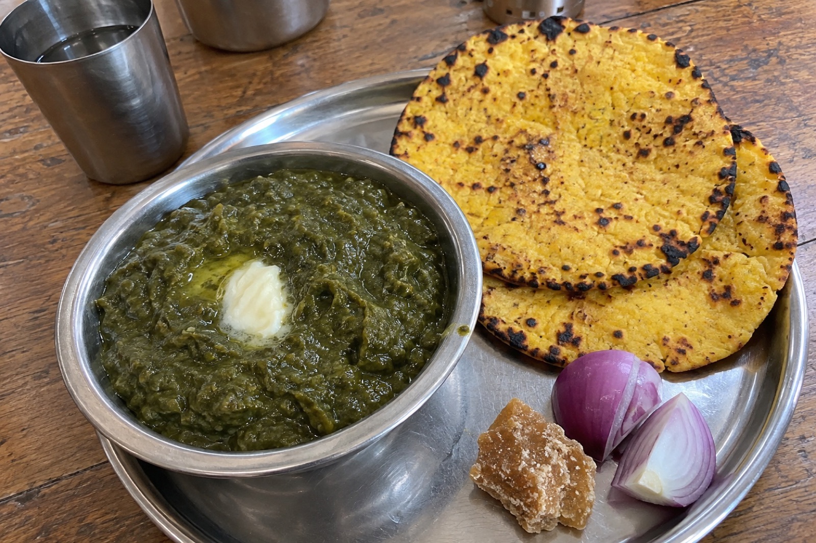 Sarson da Saag & Makki Roti — vegetarian Chandigarh dish
