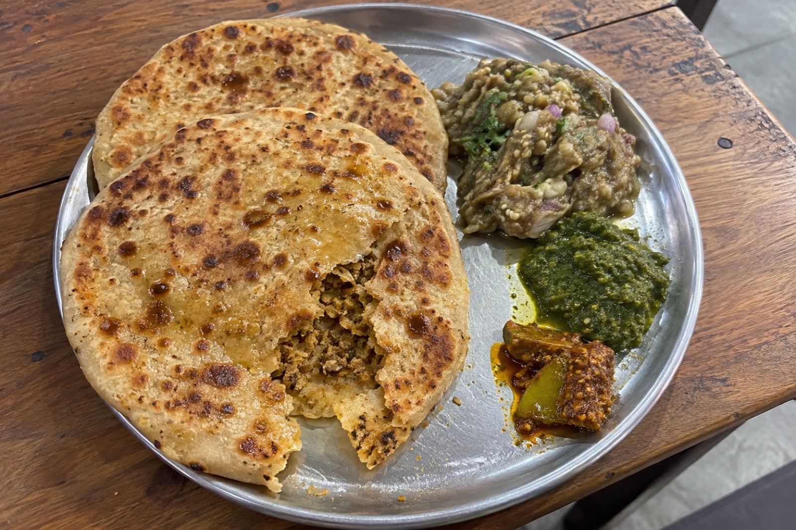 Sattu Paratha — vegetarian Bodh Gaya dish