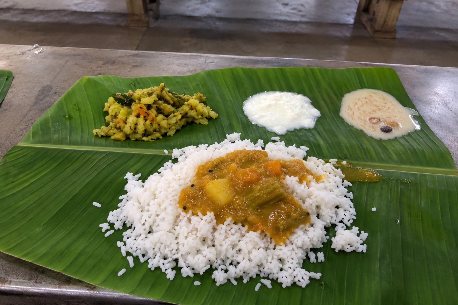 Sharada Prasadam Meals — vegetarian Sringeri dish