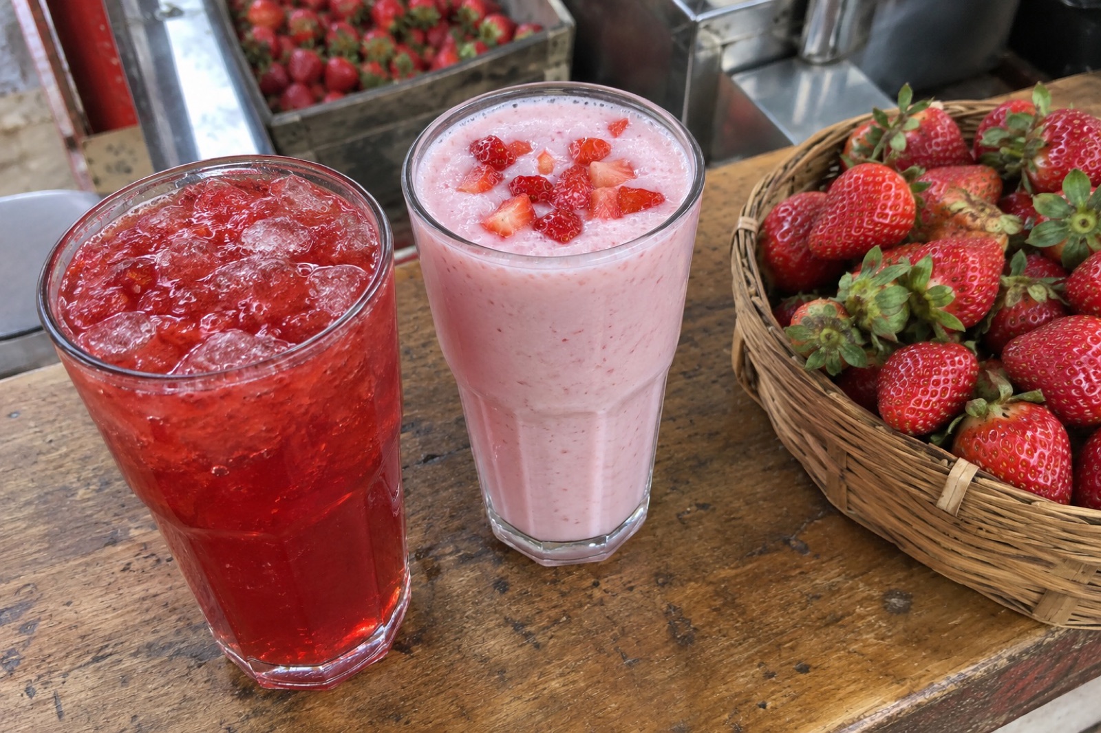 Strawberry Crush & Shakes — vegetarian Mahabaleshwar dish