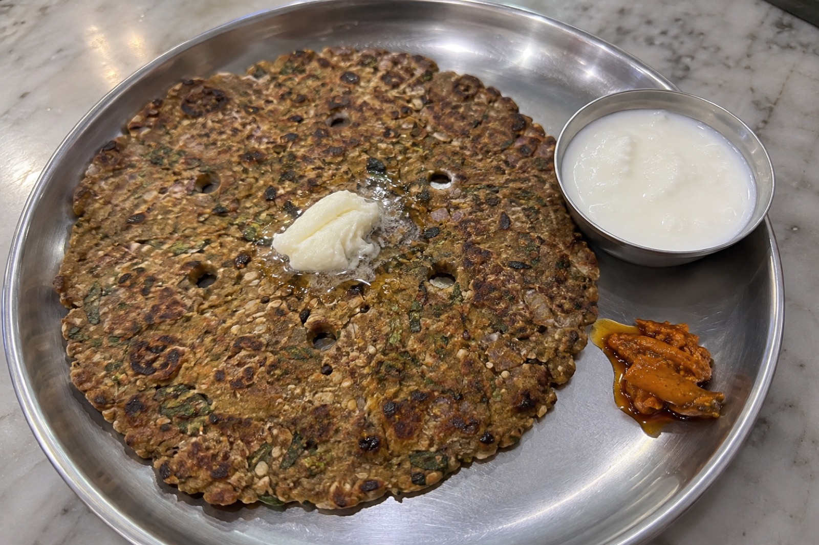 Thalipeeth — vegetarian Mumbai dish