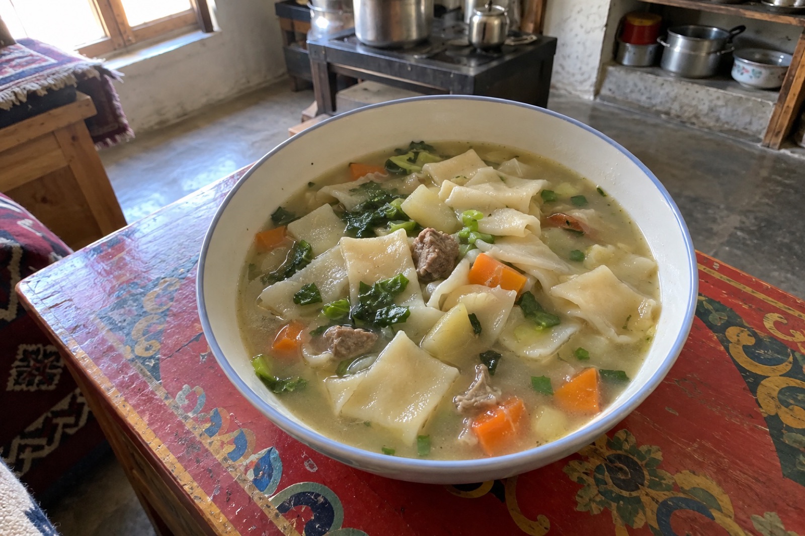 Thenthuk — vegetarian Spiti Valley dish