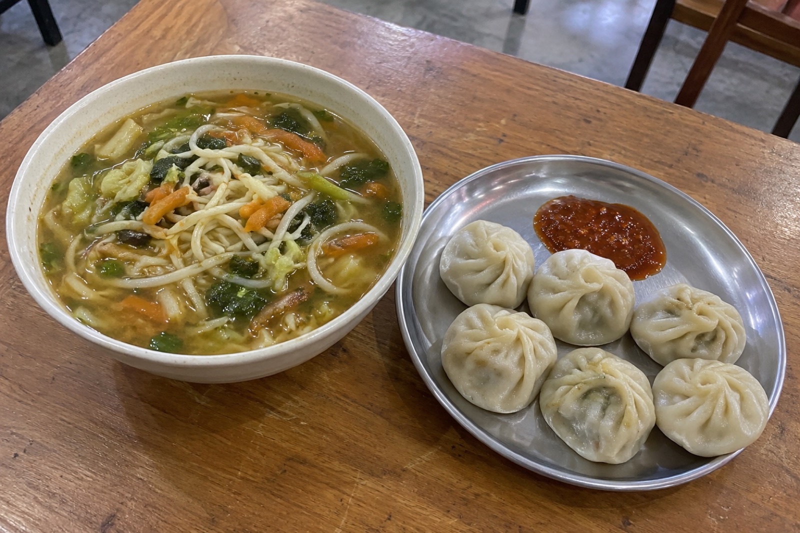 Tibetan Thukpa & Momos — vegetarian Bodh Gaya dish