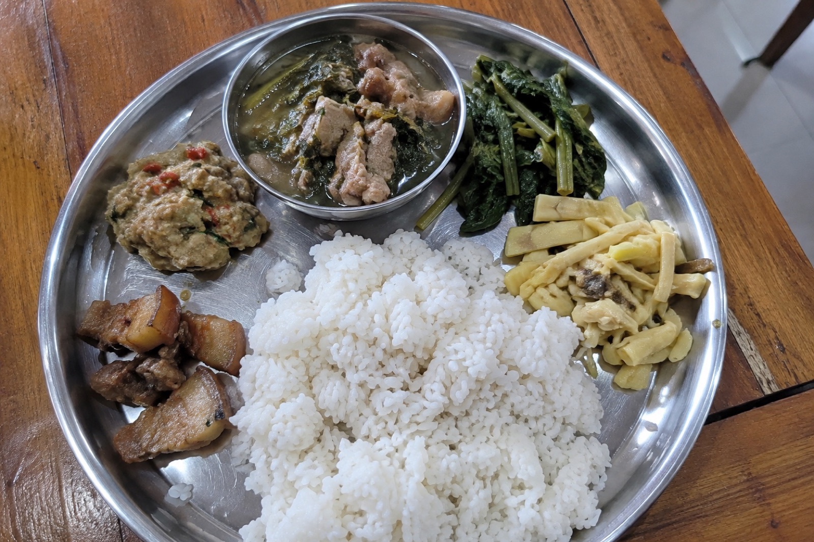Tripuri Thali — non-vegetarian Agartala dish