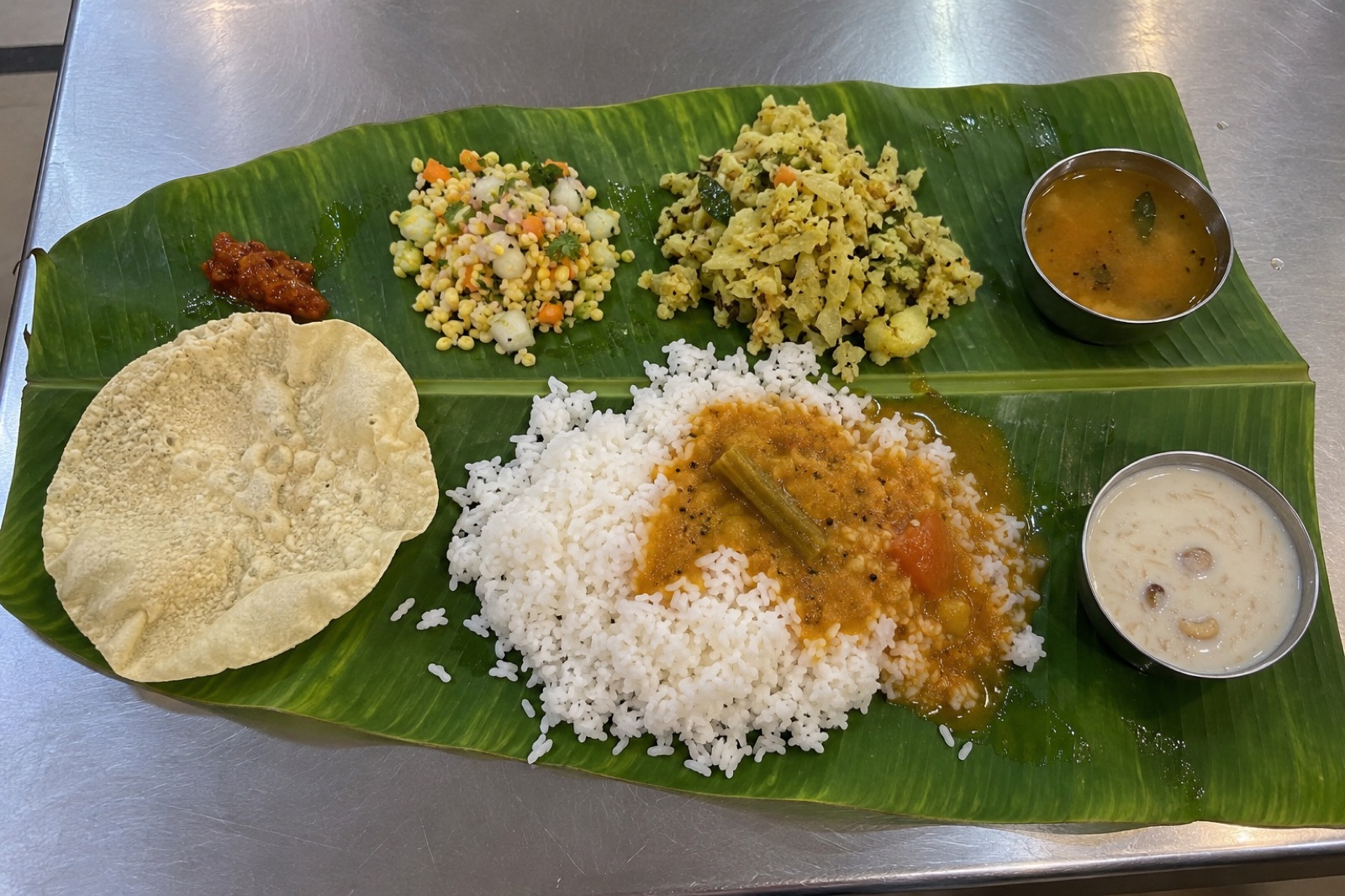 Udupi Meals — vegetarian Udupi dish