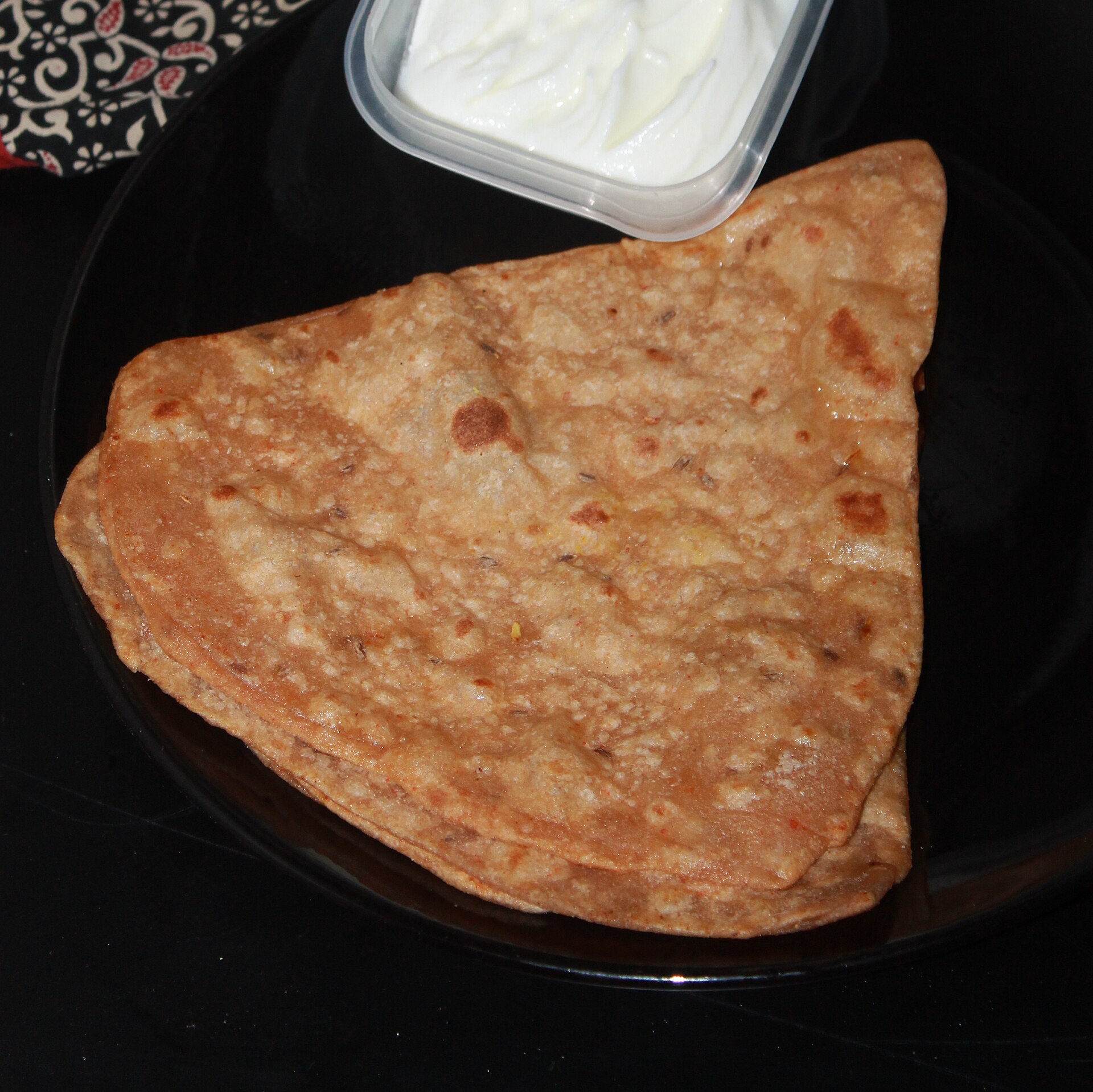 Aloo Paratha — vegetarian Delhi dish