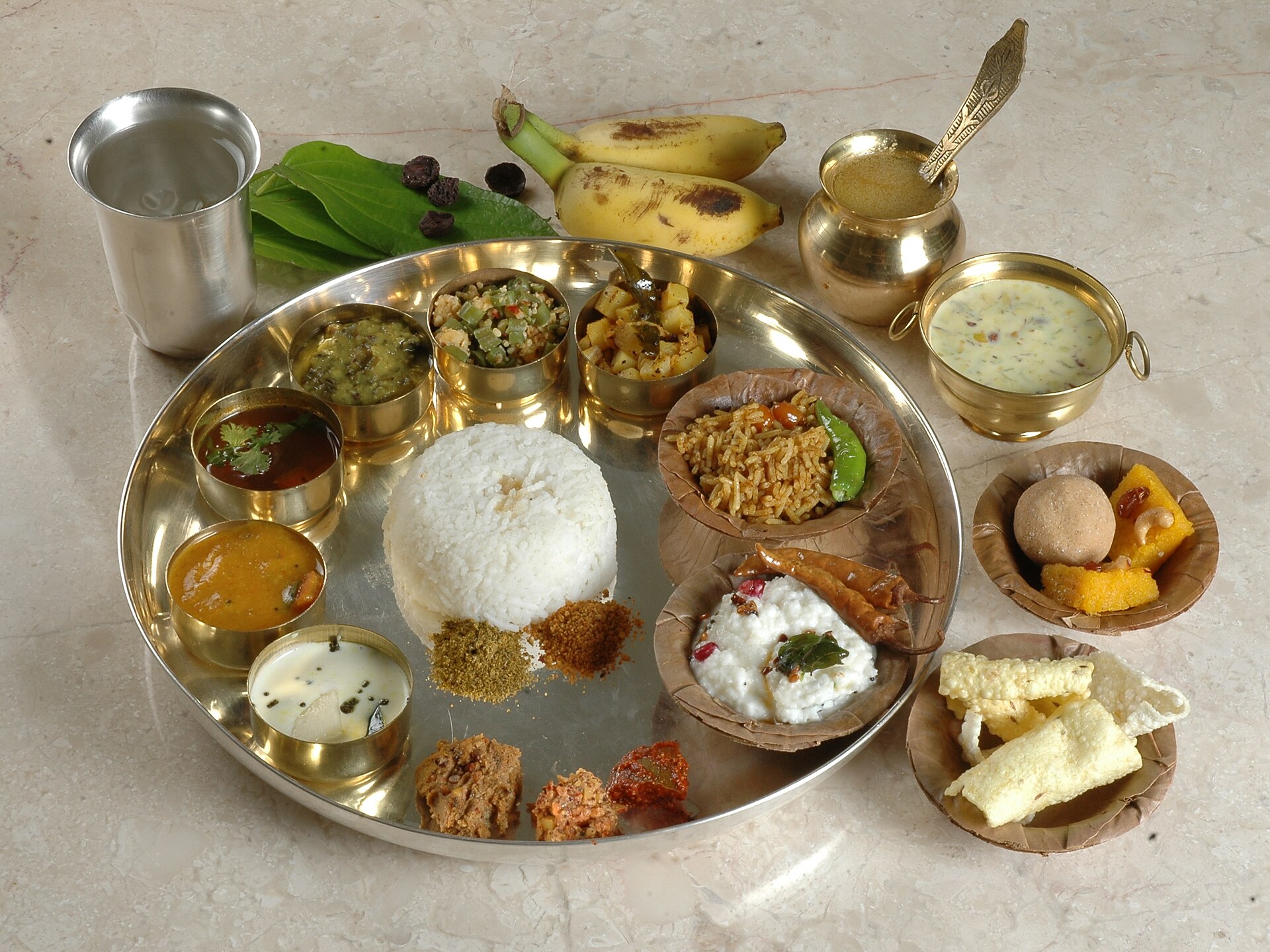 Andhra Meals — vegetarian Tirupati dish