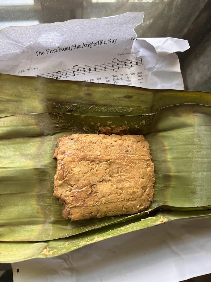 Smoked Pork with Axone — non-vegetarian Kohima dish