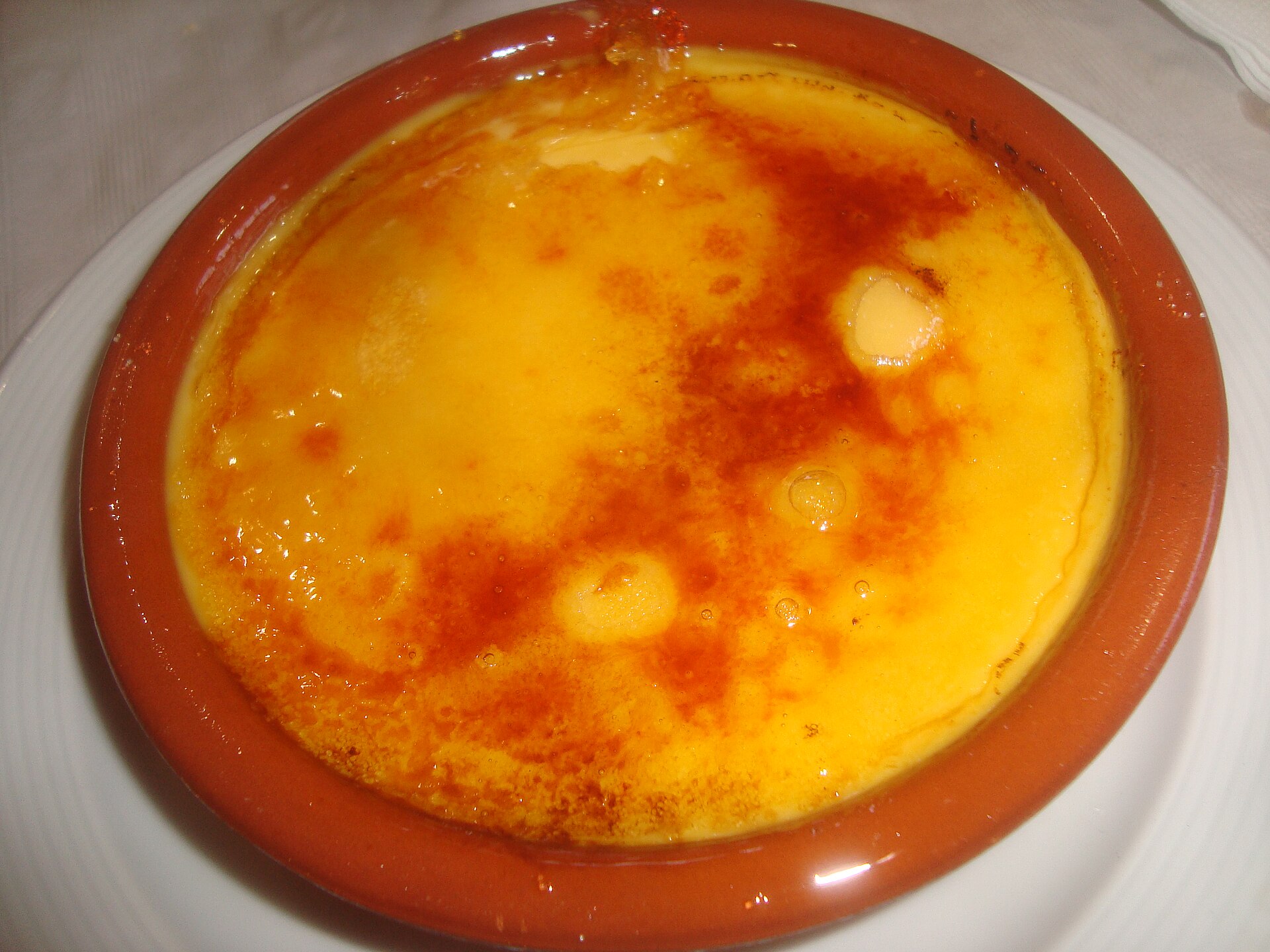Crema catalana — vegetarian Barcelona dish