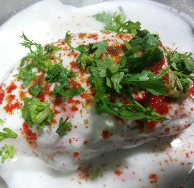 Dahi Bhalla — vegetarian Delhi dish