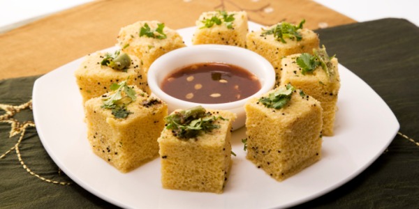 Dhokla — vegetarian Ahmedabad dish