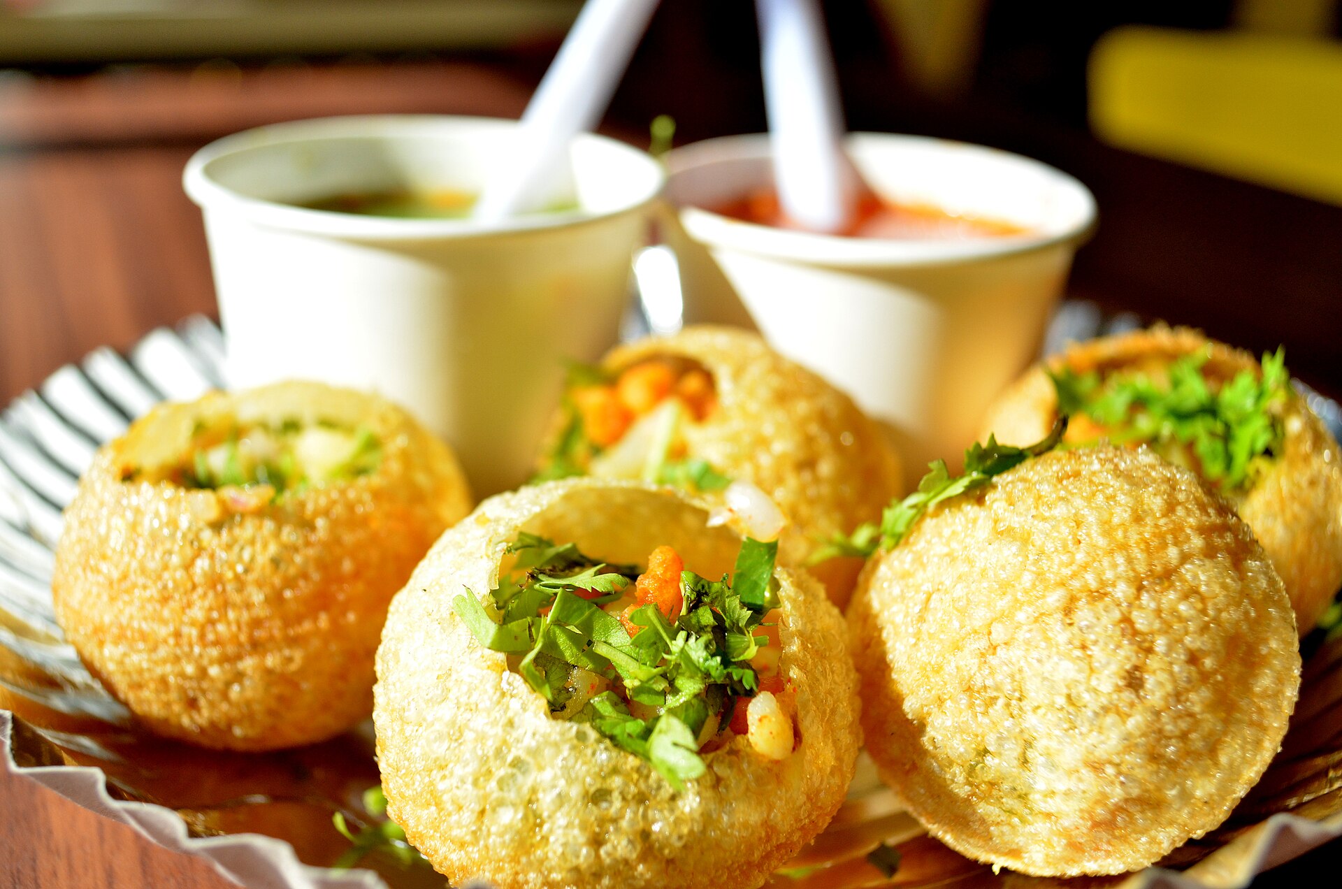 Puchka — vegetarian Kolkata dish