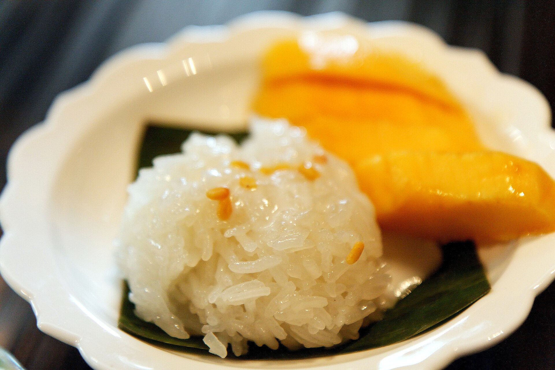 Khao niao mamuang — vegetarian Bangkok dish