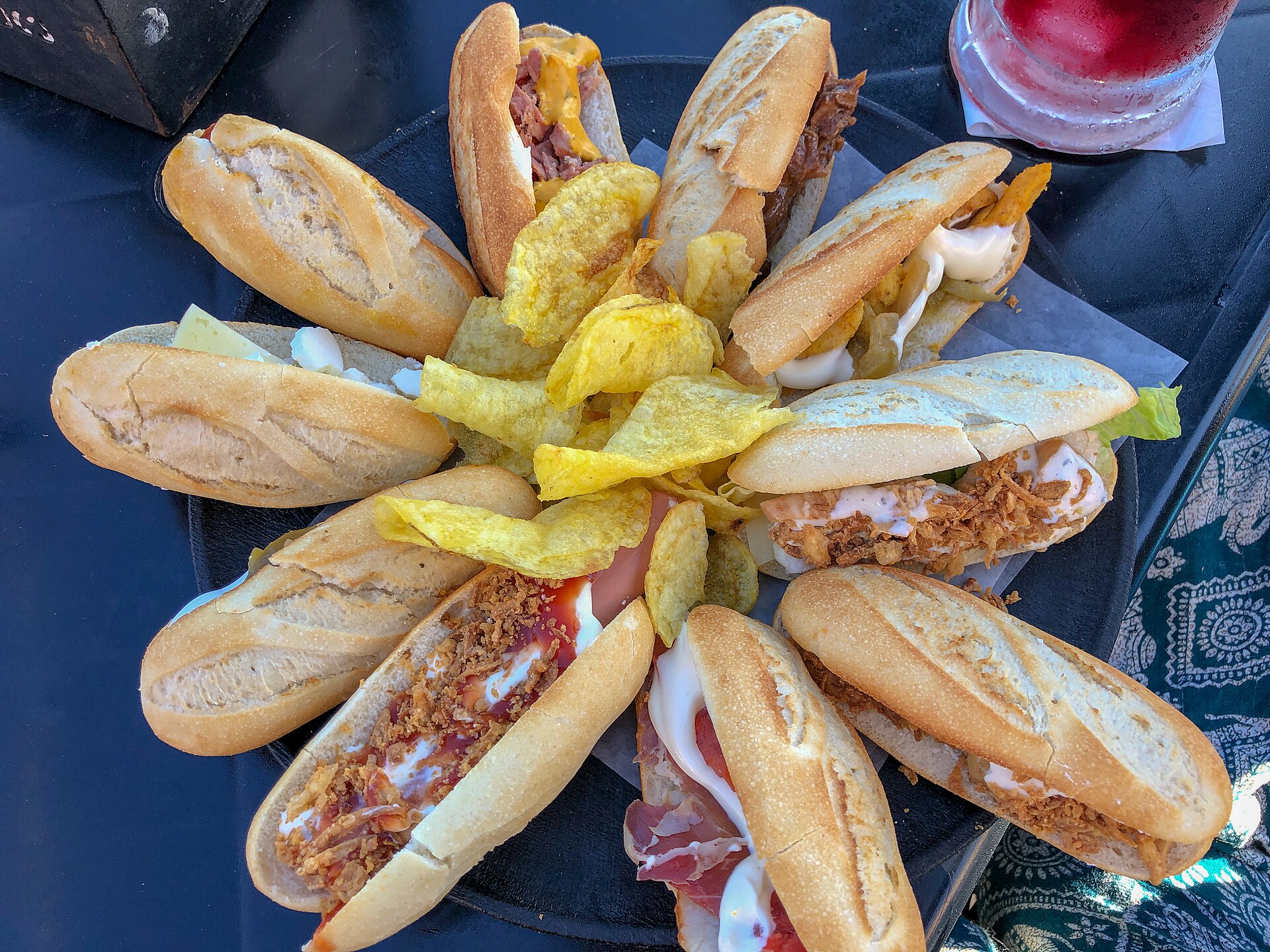 Montadito de pringá — non-vegetarian Seville dish