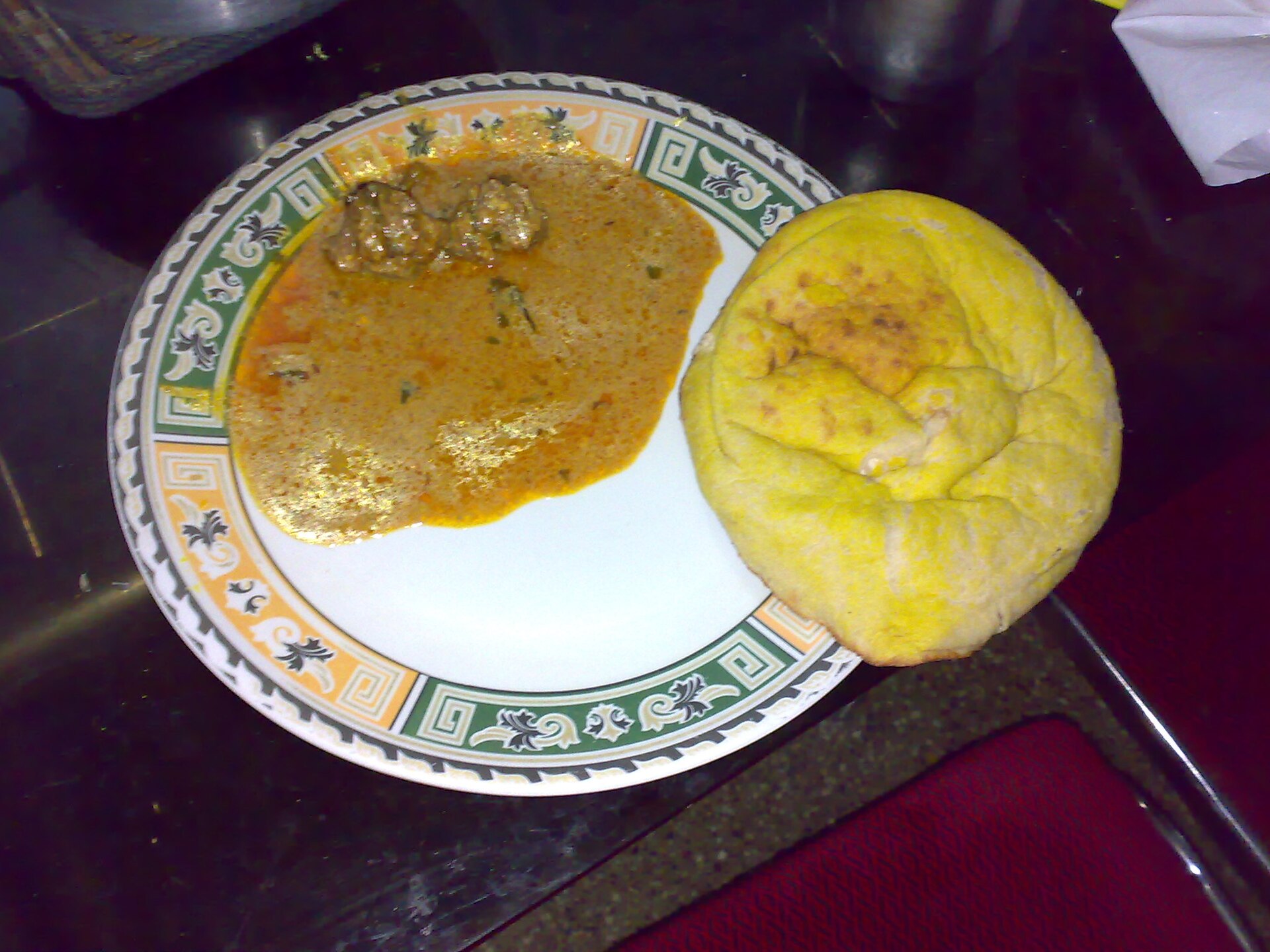 Naan Qalia — non-vegetarian Ellora dish