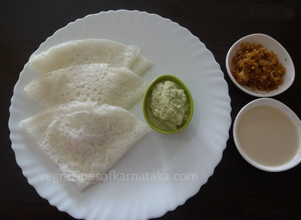 Neer Dosa — vegetarian Murudeshwar dish