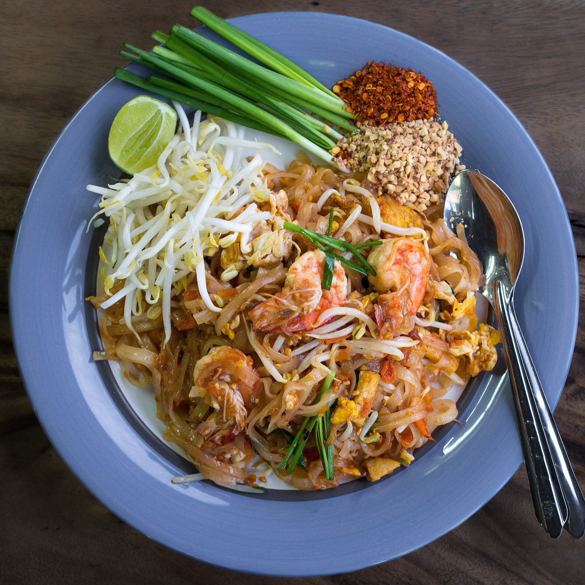 Pad thai — non-vegetarian Bangkok dish