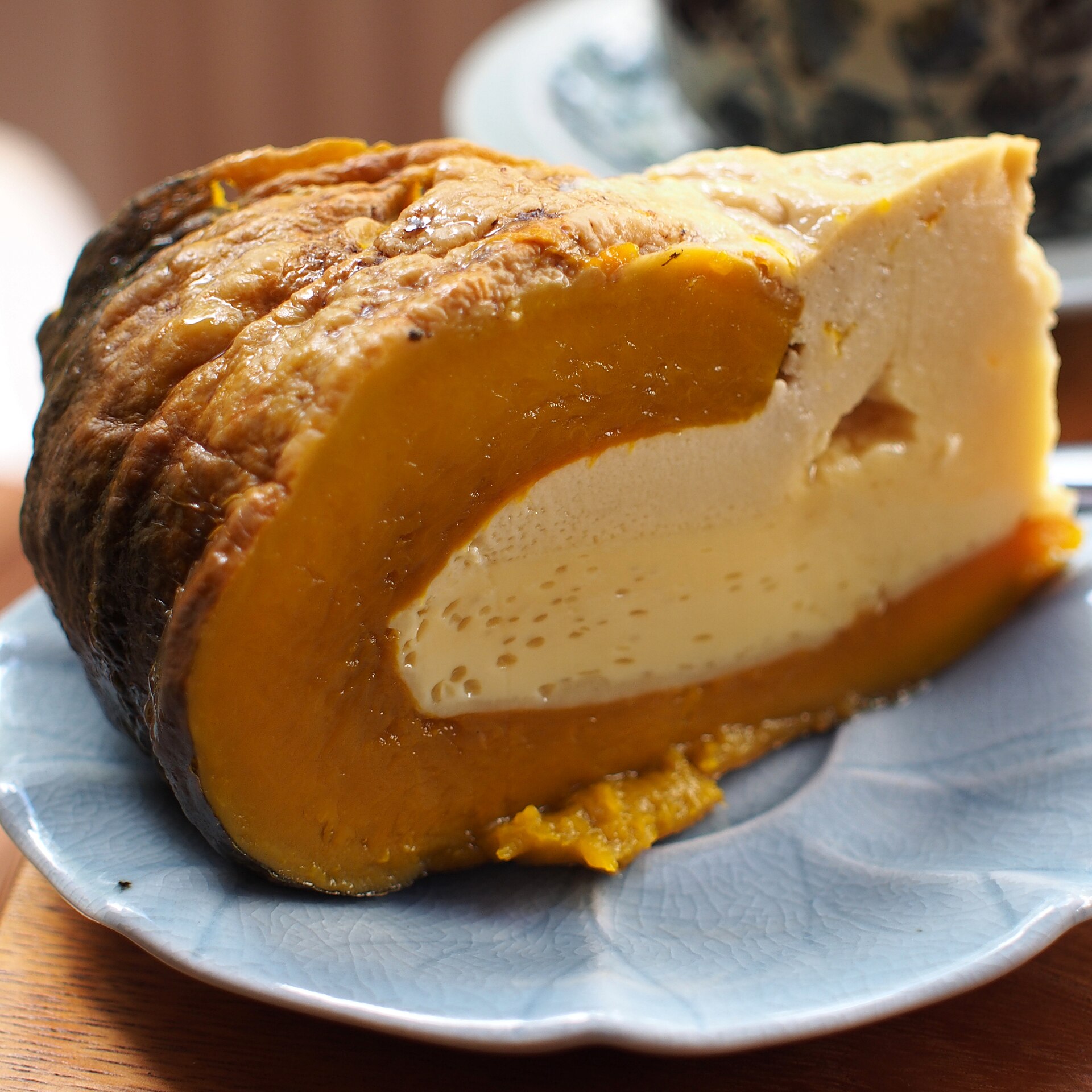 Pumpkin custard — vegetarian Sukhothai dish