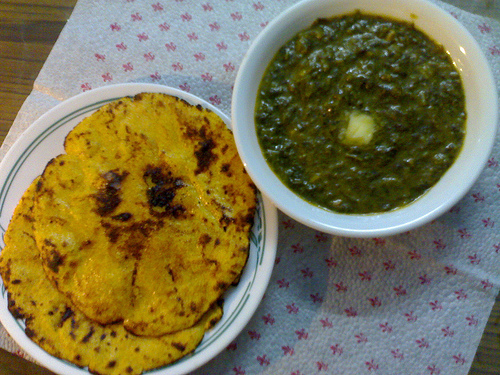 Sarson da Saag & Makki di Roti — vegetarian Amritsar dish