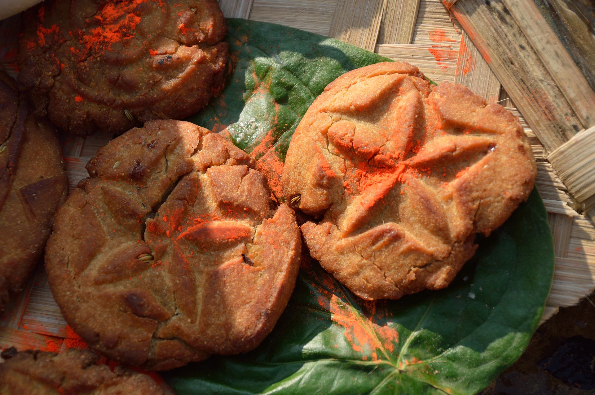 Thekua — vegetarian Deoghar dish